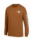 Фото #3 товара Men's Texas Orange Texas Longhorns Team Stack Long Sleeve T-shirt