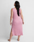 Фото #2 товара Women's Ribbed Modal Blend Tank Nightgown XS-3X, Created for Macy's