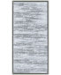 Фото #3 товара Silver Frequency Textured Metallic Hand Painted Wall Art by Martin Edwards, 24" x 48" x 1.5"