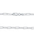 ფოტო #4 პროდუქტის Diamond-Cut Paperclip Chain 18" in Sterling Silver or 18k Gold-plated Sterling Silver; Created for Macy's