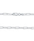 Diamond-Cut Paperclip Chain 18" in Sterling Silver or 18k Gold-plated Sterling Silver; Created for Macy's