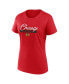 Women's Red, Black Chicago Blackhawks Two-Pack Fan T-shirt Set