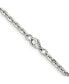 ფოტო #3 პროდუქტის Stainless Steel Polished 4.3mm Cable Chain Necklace