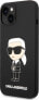 Karl Lagerfeld Etui Karl Lagerfeld KLHMP14SSNIKBCK Apple iPhone 14 hardcase czarny/black Silicone Ikonik Magsafe