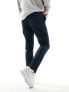 Selected Homme Bill slim fit chino in navy