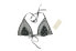 Stella Mccartney 267656 Women's Black-White Bikini Top Swimwear Size L