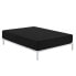 Fitted bottom sheet Alexandra House Living Black 135/140 x 190/200 cm