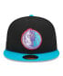 Фото #3 товара Men's Black, Turquoise Dallas Mavericks Arcade Scheme 59FIFTY Fitted Hat