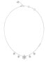 Фото #1 товара Charming steel necklace with White Lotus flowers JUBN04143JWRHT/U