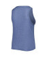 ფოტო #3 პროდუქტის Women's Navy Tampa Bay Rays Plus Size High Neck Tri-Blend Tank Top