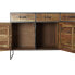 Фото #8 товара Дисплей-стенд DKD Home Decor Металл Стеклянный древесина акации Переработанная древесина 135 x 40 x 120 cm