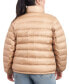 Фото #2 товара Women's Plus Size Reversible Shine Down Puffer Coat, Created for Macy's