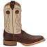 Фото #1 товара Justin Boots Caddo Square Toe Cowboy Mens Brown Dress Boots BR776