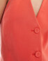 Фото #6 товара Mango backless halter waistcoat in red