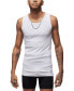 ფოტო #1 პროდუქტის Men's 2-Pack Flight Base Stretch Cotton Ribbed Tanks