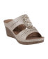 Фото #1 товара Women's Lisette Flower Perforated Wedge Sandals