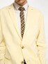 Фото #7 товара ASOS DESIGN oversized blazer in pale yellow