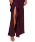 ფოტო #4 პროდუქტის One-Shoulder Satin-Trim Draped Gown