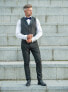 Фото #7 товара BomGuard Mens Bow Tie Adjustable Tied for Suit Tuxedo etc Bow Tie with Hook Closure