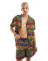 Hunky Trunks paisley swim shorts co ord in multi