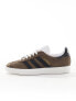 adidas Originals Gazelle trainers in brown and black