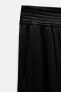 Атласные брюки wide leg — zw collection ZARA