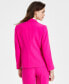 Фото #2 товара Women's Textured Open-Front Button-Trim Blazer, Created for Macy's