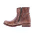 Bed Stu Eiffel F315403 Womens Brown Leather Zipper Casual Dress Boots