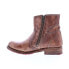 Фото #5 товара Bed Stu Eiffel F315403 Womens Brown Leather Zipper Casual Dress Boots