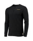 Men's Black Washington Football Team Thermal Henley Long Sleeve T-shirt