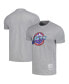 Фото #1 товара Men's and Women's Gray Utah Jazz Hardwood Classics MVP Throwback Logo T-shirt