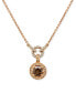 Chocolate Diamond & Vanilla Diamond Halo 18" Pendant Necklace (1-1/4 ct. t.w.) in 18k Rose Gold