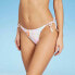 Фото #2 товара Juniors' Ribbed String Bikini Bottom - Xhilaration Multi Tie-Dye Medium M 4-6