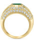 Фото #5 товара Кольцо EFFY Collection Emerald & Diamond
