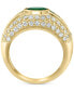 ფოტო #5 პროდუქტის EFFY® Emerald (1-1/3 ct. t.w.) & Diamond (3/4 ct. t.w.) Ring in 14k Gold