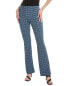 Фото #1 товара Ganni Stretch Seersucker Flare Pant Women's Blue 36