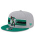 Фото #1 товара Men's Gray Boston Celtics Chenille Band 9FIFTY Snapback Hat