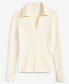 Women's Johnny Collar Ribbed Pullover, Created for Macy's