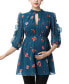 ფოტო #1 პროდუქტის Maternity Floral Print Babydoll Blouse