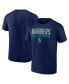 Фото #1 товара Men's Navy Seattle Mariners Power Hit T-shirt