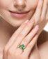 ფოტო #1 პროდუქტის EFFY® Emerald (2-3/8 ct. t.w.) & Diamond (1/3 ct. t.w.) Cluster Ring in 14k Gold