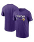 ფოტო #3 პროდუქტის Men's Purple Minnesota Vikings Division Essential T-shirt
