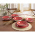 Фото #2 товара Плоская тарелка Quid Vita Керамика Красный (Ø 27 cm) (12 штук)
