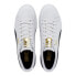 Фото #7 товара Puma Clyde Core L Foil 36466901 Mens White Leather Lifestyle Sneakers Shoes