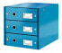Esselte Leitz 60480036 - Fibreboard - Blue - A4 - 3 drawer(s) - Envelope - Letter - Note - Paper - Picture - 2.21 kg