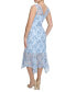 ფოტო #2 პროდუქტის Women's Lace Handkerchief-Hem Midi Dress