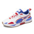 Фото #2 товара Puma Mirage Tech Rwb Lace Up Mens White Sneakers Casual Shoes 38834701