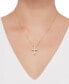 Фото #2 товара Arabella cubic Zirconia Cross 18" Pendant Necklace