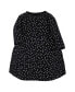 ფოტო #5 პროდუქტის Toddler Girls Cotton Dresses, Black Burgundy Floral