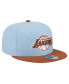 ფოტო #2 პროდუქტის Men's Light Blue/Brown Los Angeles Lakers 2-Tone Color Pack 9fifty Snapback Hat